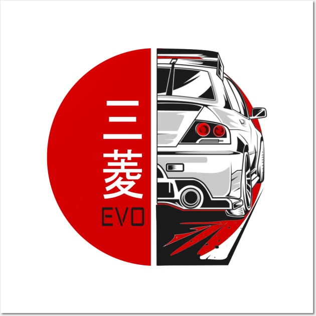 Mitsubishi EVO 7, JDM Wall Art by T-JD